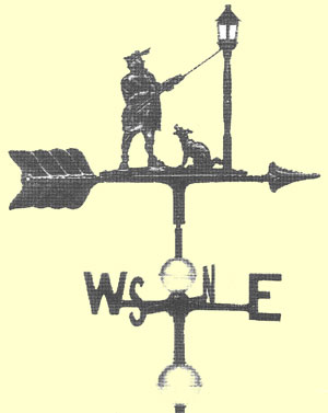 Weather vanes from Ceramics of NY
